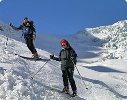 Ski run of Monte Moro